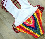 S - XXL Sexy Printed Women Swimwear One Piece Swimsuit Female High Cut Trikini Backless Monokini Bather Bathing Suit Swim Lady