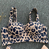 Leopard High Waist Bikini Push Up Bra Cup Bikinis 2026 Women Swimsuit Female Swimwear Two Piece Bikini Set High Cut Bathing Suit