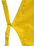 2025 Sexy Sparkling Shiny Women Swimwear One Piece Swimsuit Female High Cut Monokini Backless Bather Bathing Suit Swim Bodysuit