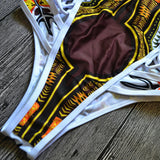 2025 African Dashiki Print One Piece Swimsuit Women High leg cut Swimwear Female Trikini Thong Monokini Brazilian Bathing Suit