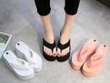 Women Fashion Slippers Super High Heels Beach Flip Flops Soft EVA Summer Shoes Woman Platform Slides 11CM Ladies Sandals SH07021