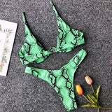 High Cut V-bar Underwired Bikini Women Swimsuit Female Micro Thong Swimwear Two-pieces Bikini Set Push Up Bathing Suit Swim Lady