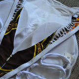 2025 African Dashiki Print One Piece Swimsuit Women High leg cut Swimwear Female Trikini Thong Monokini Brazilian Bathing Suit