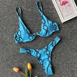 High Cut V-bar Underwired Bikini Women Swimsuit Female Micro Thong Swimwear Two-pieces Bikini Set Push Up Bathing Suit Swim Lady