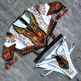 2025 African Dashiki Print One Piece Swimsuit Women High leg cut Swimwear Female Trikini Thong Monokini Brazilian Bathing Suit