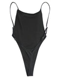 2025 Sexy Sparkling Shiny Women Swimwear One Piece Swimsuit Female High Cut Monokini Backless Bather Bathing Suit Swim Bodysuit