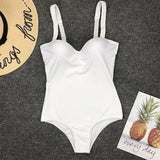 Sexy Underwired Bra Cup One Piece Swimsuit Women Swimwear Female Monokini Push Up Bather Bathing Suit Swim Wear Sexy Bodysuit