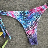 2026 Leopard Rhinestone Jewelled Bikini Women Hollow out Swimsuit female Thong Swimwear Diamond Bikini Set Halter Bathing Suit