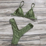 ZTVitality Swimwear Women Sexy Push Up Bikini 2019 Hot Sale Beach Padded Straps Triangle Thong Swimsuit Female Brazilian Biquini