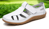 Split Leather Flat Sandals Women Fashion Summer Shoes Anti-slip Soft Sole Ladies Gladiator Sandal Breathable Sandalias SH031502