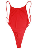 Sexy Extreme Mini Micro Thong One Piece Swimsuit Women Swimwear Female Backless Monokini High Cut Bathing Suit Swim Beach Wear