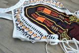 2025 African Dashiki Print One Piece Swimsuit Women High leg cut Swimwear Female Trikini Thong Monokini Brazilian Bathing Suit