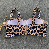 Leopard High Waist Bikini Push Up Bra Cup Bikinis 2026 Women Swimsuit Female Swimwear Two Piece Bikini Set High Cut Bathing Suit