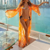New Print Metal Halter Bikini 2025 Women Swimsuit Female Swimwear Two-pieces Bikini set Brazilian Bather Push Up Bathing Suit