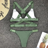 Sexy Adjustable Buckle Bandage Vevlet Bikini 2026 Women Swimsuit Female Bikinis Swimwear Two Pieces Bikini set Bathing Suit Swim