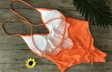 2026 V Neck Scrunch Butt Female Swimwear One Piece Swimsuit Women Backless Monokini Sexy High cut Bathing Suit Swim Bodysuit