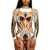 2025 African Dashiki Print One Piece Swimsuit Women High leg cut Swimwear Female Trikini Thong Monokini Brazilian Bathing Suit