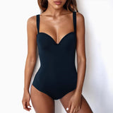 Sexy Underwired Bra Cup One Piece Swimsuit Women Swimwear Female Monokini Push Up Bather Bathing Suit Swim Wear Sexy Bodysuit
