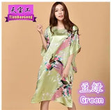 Plus Size Black Women's Summer Lounge Robe Lady New Sexy Home Dress Rayon Nightgown Large Loose Sleepwear Bathrobe Gown S002-B