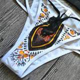 2025 African Dashiki Print One Piece Swimsuit Women High leg cut Swimwear Female Trikini Thong Monokini Brazilian Bathing Suit