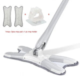 X-Type Floor Mop With 3 Pieces Reusable Microfiber