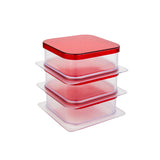 Decobella Breakfast Set - 3 Piece Serving Dishes with Lids, Food Storage, Dishwasher Safe Kitchenware