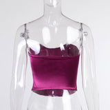 Women’s Sexy Exposed Navel Tube Tops Fashion Solid Color Off-the-shoulder Pullover Strapless Tops Wrap Tops