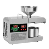Intelligent Oil Press Automatic Household Stainless Steel Hot Cold Oil Extraction Machine Temperature Control Sesame Oil Peanut