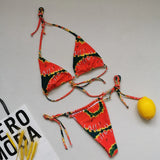 2025 Polka Dot Mini Micro String Bikini Women Swimsuit Female Bikinis Brazilian Swimwear Two Pieces Bikini Set Bathing Suit Swim