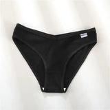 FINETOO Women Cotton Panties Female Sexy V Wasit Briefs Pantys Ladies Breathable Underwear Girls M-2XL Intimates Lingerie Soft