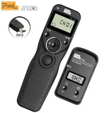 Pixel TW-283 Wireless Timer Remote Control Shutter Release (DC0 DC2 N3 E3 S1 S2) Cable For Canon Nikon Sony Camera TW283 VS RC-6