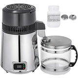 750W 4L Water Distiller, Household Stainless Steel Water Purifier for Pure Distilled Water, Distillation Machine with Filter for