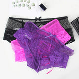 Big Size High Waist Womans Briefs Lingerie Perspective Floral Lace Strappy Panty Embroidery Dot Hot Underwear Women Sexy Panties