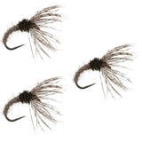 3 Pack Hares Ear Sakasa Kebari - Tenkara Flies - Size 12