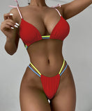 Sexy Mini Micro Thong Neon Bikini Women Brazilian Swimwear Female Swimsuit Two-pieces Bikini set High Cut Bathing Suit Swim Lady