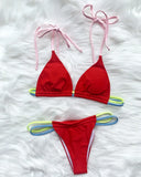 Sexy Mini Micro Thong Neon Bikini Women Brazilian Swimwear Female Swimsuit Two-pieces Bikini set High Cut Bathing Suit Swim Lady