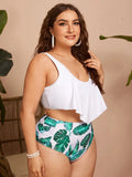 Ruffle Bikinis 2026 Women Large Size Swimsuit High Waist  Push Up Plus Swimwear Female Beach Wear Bathing Suit 4XL