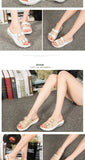 2021New Women Sandals Wedges Sandals Ladies Open Toe Round Toe Buckle Black Yellow White Platform Sandals Shoes