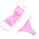 ZTVitality Pink Bikinis Sexy Push Up Bikini 2020 Hot Sale Padded String Bandage Low Waist Swimsuit Female Swimwear Women Biquini
