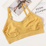 Women Tank Crop Top Female Seamless Underwear Backless No Pads Unlined Sexy Lingerie Comfort Woman Top Camisole