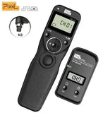 Pixel TW-283 Wireless Timer Remote Control Shutter Release (DC0 DC2 N3 E3 S1 S2) Cable For Canon Nikon Sony Camera TW283 VS RC-6