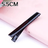 30PCS/Lot High Quality 3.2-5.5cm Silver-Color Black Hair Clips Flat Barrettes Iron Hairpins DIY Hair Accessories For Women Girls
