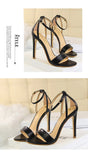 BIGTREE Shoes 11 cm High Heeled Sandals Women Summer Shoes Stiletto High Heels Open toed hollowed out Women Sandals Party Shoes
