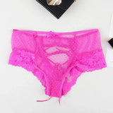 Big Size High Waist Womans Briefs Lingerie Perspective Floral Lace Strappy Panty Embroidery Dot Hot Underwear Women Sexy Panties