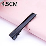 30PCS/Lot High Quality 3.2-5.5cm Silver-Color Black Hair Clips Flat Barrettes Iron Hairpins DIY Hair Accessories For Women Girls