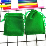 100 Pcs/Lot 5x7 7x9 9x12 10x16cm Coloful Velvet Gift Bags&small Pouches Jewelry Package Bags Velvet Drawstring Packaging Bags