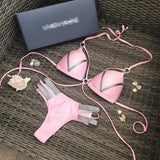 2024 Gold Stamping Women Bikini Set Sexy Padded Women Swimsuit Push Up Bikini Swimwear Summer Beachwear Brazil Bathing Suit