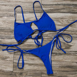 Sexy Hollow Out Micro Thong Bikini Women Swimwear Female Swimsuit Two-pieces Bikini Set Brazilian Bather Bathing Suit Swim Lady