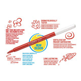 Carioca Joy Washable Markers 36-Pack - Vibrant, Easy-Clean Art Supplies for Kids