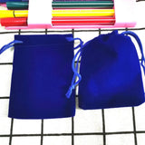 100 Pcs/Lot 5x7 7x9 9x12 10x16cm Coloful Velvet Gift Bags&small Pouches Jewelry Package Bags Velvet Drawstring Packaging Bags